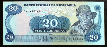 20 Cordobas - Nikaragua  1985 r.