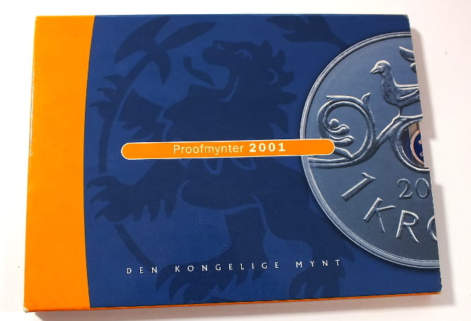 Set Proof coins of Norway 2001