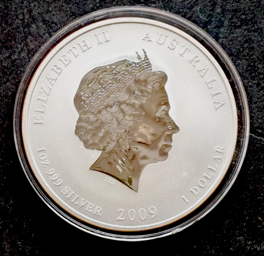 Australia 1 dolar Rok Bawołu LUNAR (1 OZ Ag) - 2009 r.