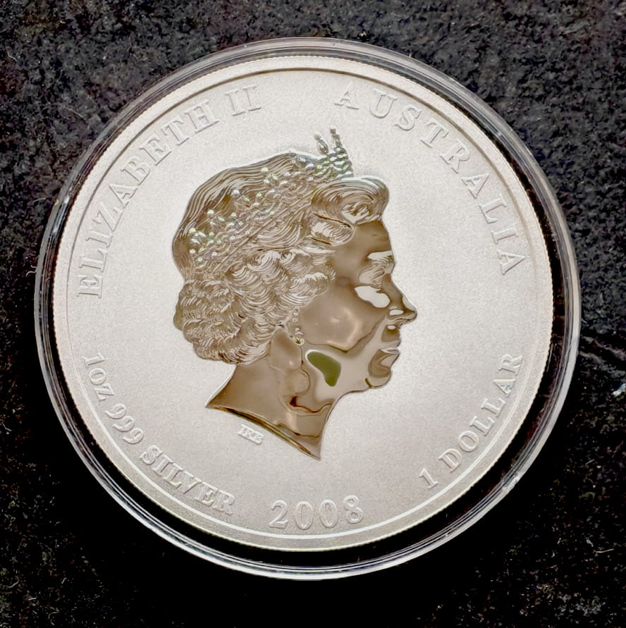 Australia 1 dolar Rok Myszy LUNAR (1 OZ Ag) - 2008 r.