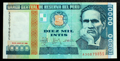10000 Intis - PERU
