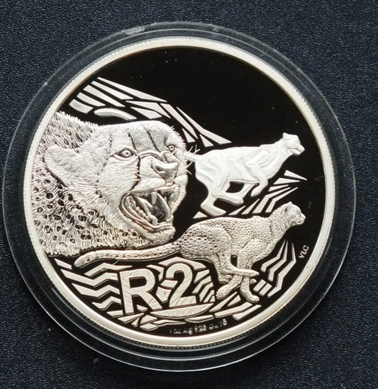 2 rand South Africa Gepard 1 OZ Ag