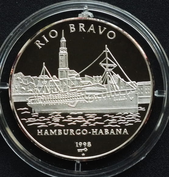 10 pesos Ship Rio Bravo 1998 PROOF