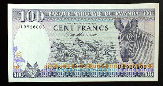 100 Franków - Rwanda