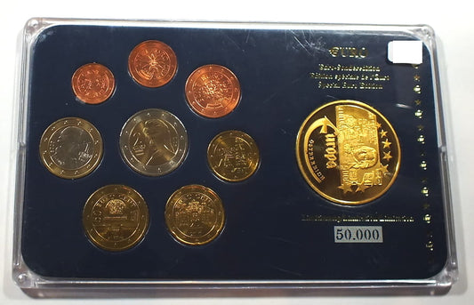 Zestaw euro wersja limitowana + numizmat AUSTRIA