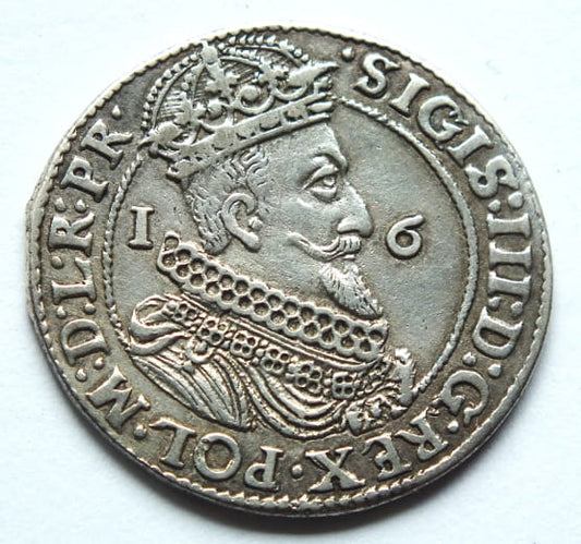 Ort gdanski 1623 Waza III