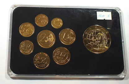 Zestaw euro wersja limitowana + numizmat FINLAND gold plated