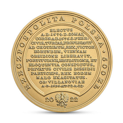 500 zł Skarby Stanisława Augusta – Jan III Sobieski
