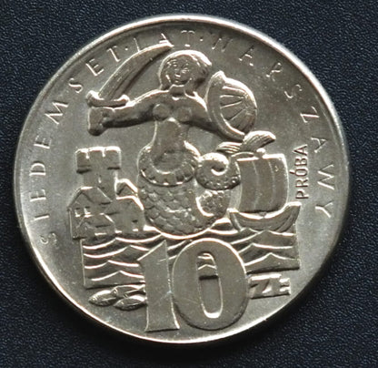 10 zł 700 lat Warszawy - Próba