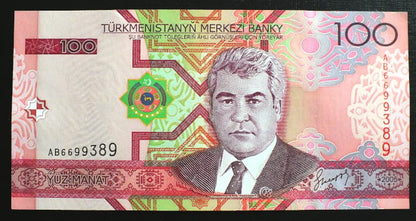 100 Manat - Turkmenistan 2005 r.