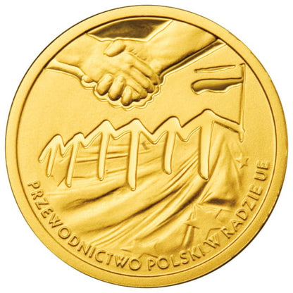 Moneta 100 zł Przewodnictwo Polski w Radzie UE