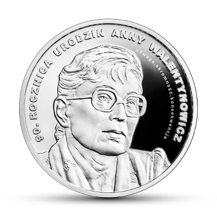10 zł 90. rocznica urodzin Anny Walentynowicz