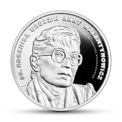 10 zł 90. rocznica urodzin Anny Walentynowicz
