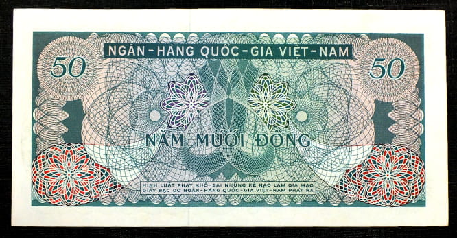 50 Dong - Wietnam Południowy 1969 r.