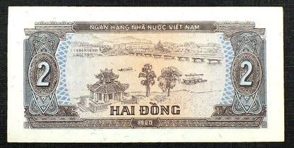 2 Dong - Wietnam 1980 r.