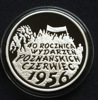 10 zł 40. rocznica wydarzeń poznańskich 1956 r.