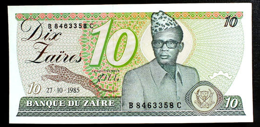 10 Zaires - Zair 1985 r.