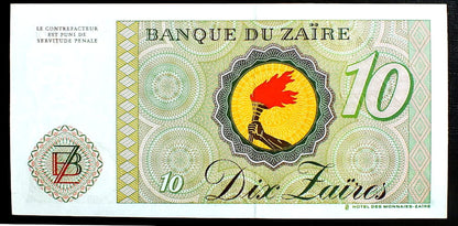 10 Zaires - Zair 1985 r.