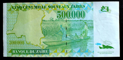 500000 Nouveaux Zaires - Zair 1996 r.