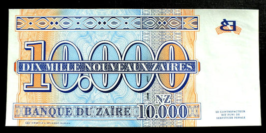 10000 Nouveaux Zaires - Zair