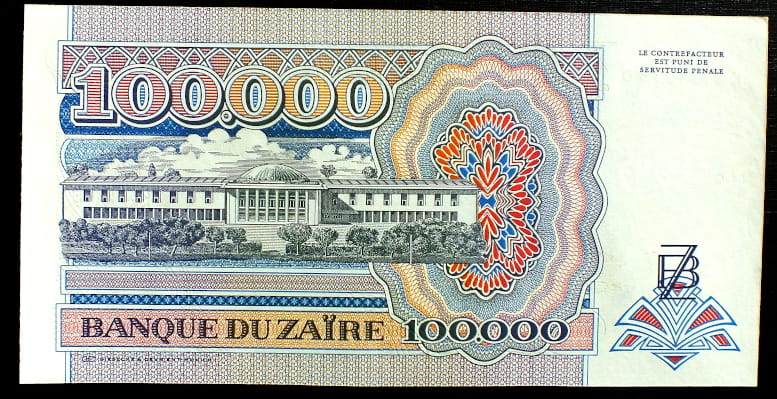 100.000 Zaires - Zair 1992 r.