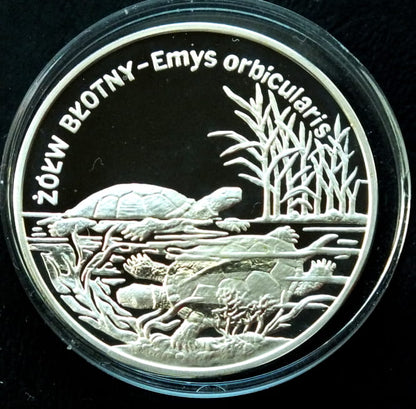 20 zł Żółw błotny - Emys orbicularis