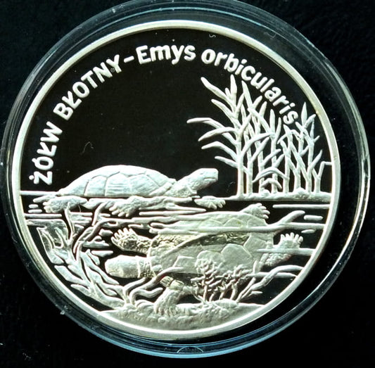 20 zł Żółw błotny - Emys orbicularis